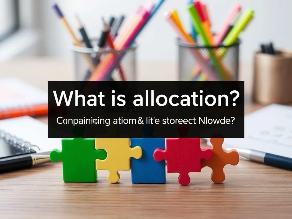 Co to jest alokacja? Wyjaśniamy pojęcie i jego znaczenie