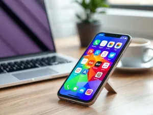 Przełącznik optyczno-mechaniczny z widoczną wiązką lasera i podświetleniem, obrazujący technologię działania klawiatury.