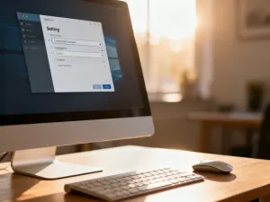 Dwa monitory na biurku: jeden z arkuszem kalkulacyjnym, drugi z grą, obrazujące różnice w zastosowaniu ekranów.