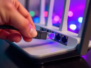 Zbliżenie na podświetlone klawisze Ctrl i C na klawiaturze komputerowej w ciemnym pomieszczeniu.