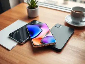 Świecąca ikona sygnału 5G nad nowoczesnym routerem, symbolizująca szybką łączność i zaawansowaną technologię sieciową.