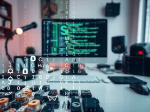 Zbliżenie na mechaniczne przełączniki klawiatury z podświetleniem RGB, ukazujące precyzyjną budowę urządzenia.